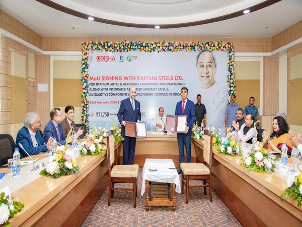 Kalyani Steel inks MoU with the Government of Odisha (Photo/ANI)