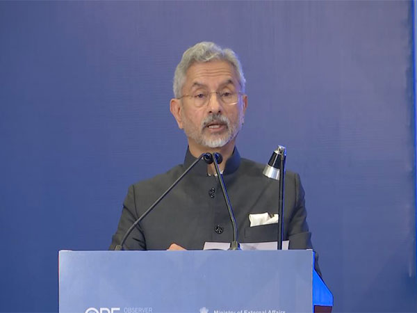 External Affairs Minister S Jaishankar addresses the closing day of Raisina Dialogue in New Delhi on Saturday (Photo/ANI)