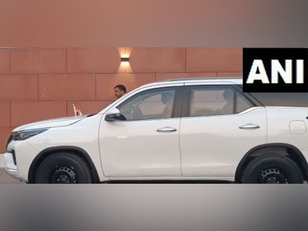 Uttar Pradesh Chief Minister Yogi Adityanath leaves BJP Headquarters after attending a meeting. (Photo/ANI)