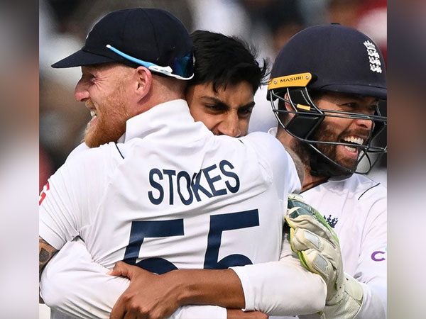 England players celebrating (Photo: England Cricket/X)