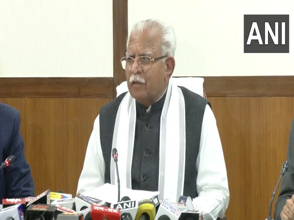 Manohar Lal Khattar. (Photo- ANI)