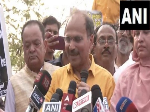 West Bengal Congress chief Adhir Ranjan Chowdhury at Rampur (Photo/ANI)