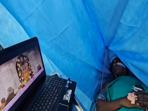 Patient watches Ram Mandir inauguration ceremony during brain surgery (Photo/ANI) 