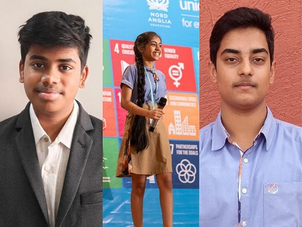 (L-R) Saharsh CBSE 12, Isha DP2, Parthu CBSE 12 are among the students who received early offers from prestigious universities