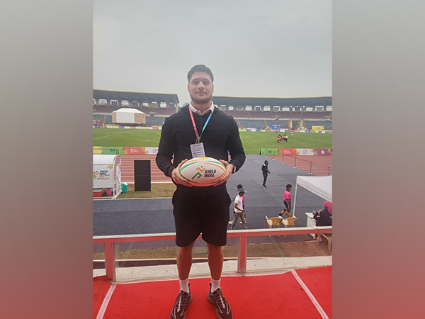 South African rugby coach Kiano Fourie at Khelo India University Games 2023 (Image: MYAS)