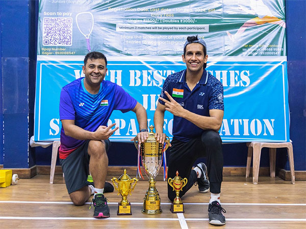 Nikhil and Siddharth from NSCI Club win Double Crowns at the Racketlon National Championship