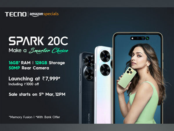 SPARK 20C Launched At Rs 7,999
