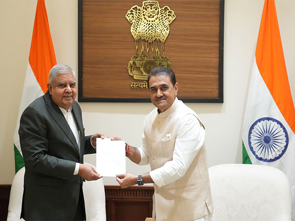 NCP leader Praful Patel with Vice President Jagdeep Dhankhar (Photo/X@Praful Patel)