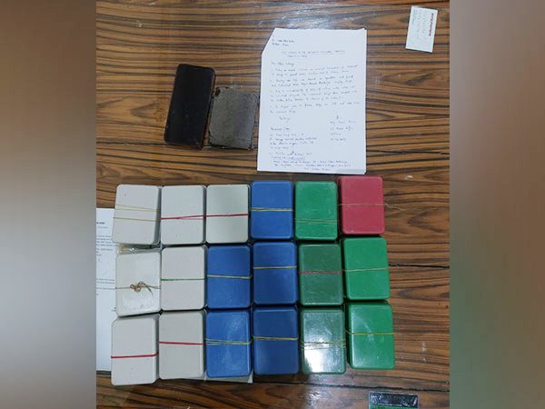Seized heroin in soap cases . (Photo/ANI)