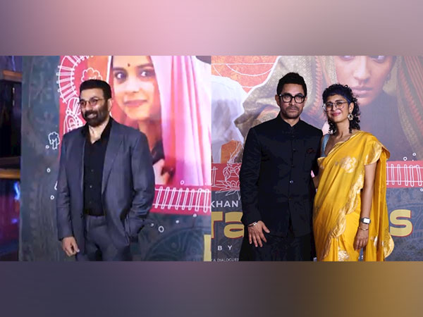 Sunny Deol, Aamir Khan and Kiran Rao (Image Source; ANI)