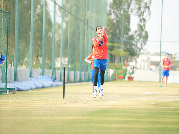 Delhi Capitals' Radha Yadav during training session (Image: DC media)