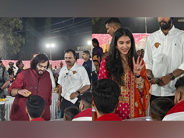 Anant Ambani , Radhika Merchant (Image source/ANI) 