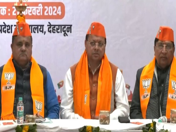 Uttarakhand CM Dhami at state election committee meeting (File Photo/ANI)