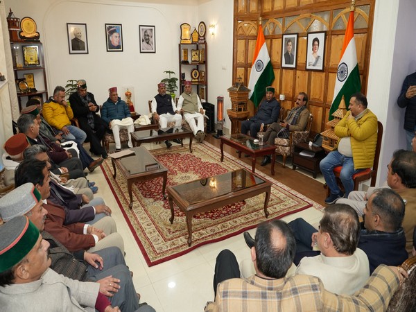 Congress observers meet Chief Minister Sukhwinder Singh Sukhu at Shimla residence. (Photo/DK Shivakumar)