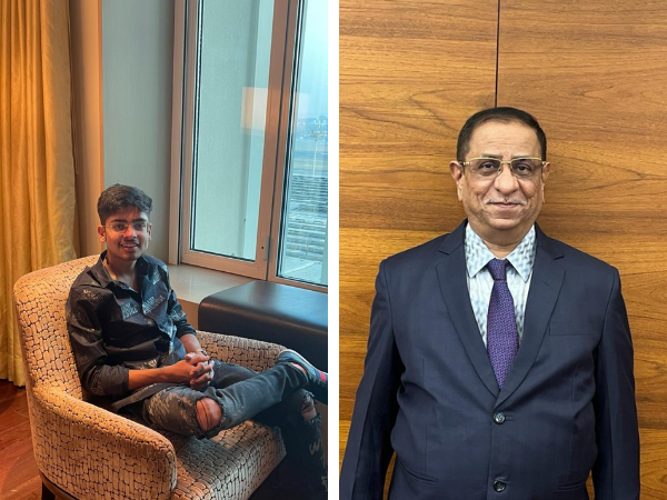 Co-Founders of Earth Media, Shreyam Shukla and CA Ashvinbhai Parekh (L-R)