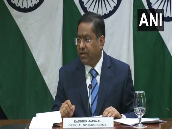 MEA spokesperson Randhir Jaiswal. (Photo: ANI)