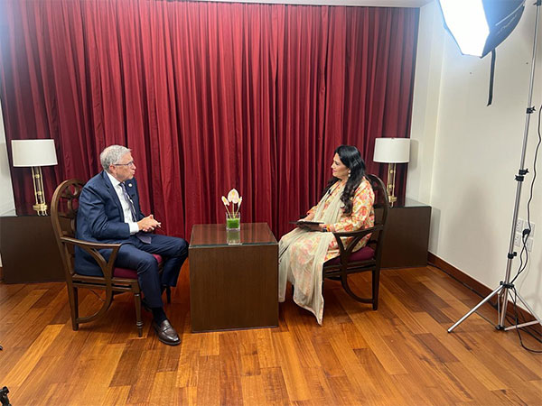 Bill Gates in conversation with ANI (Photo/ANI)