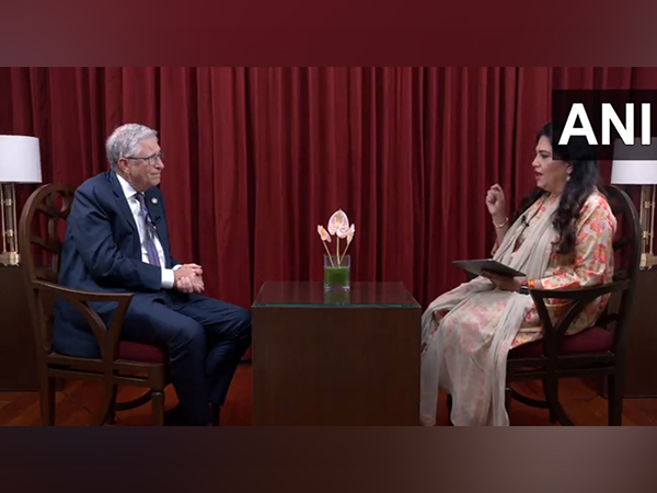 Bill Gates in conversation with ANI (Photo/ANI)