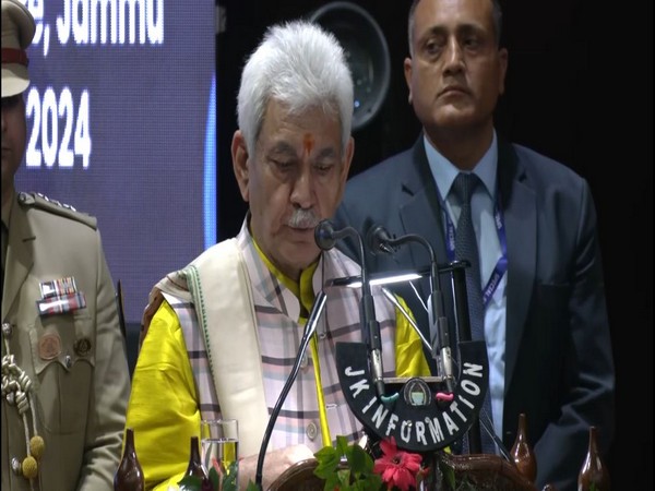 Jammu and Kashmir Lieutenant Governor Manoj Sinha (Photo/ANI)