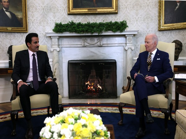 US President Joe Biden with Qatar's Emir Sheikh Tamim bin Hamad al-Thani (File Photo/Reuters)