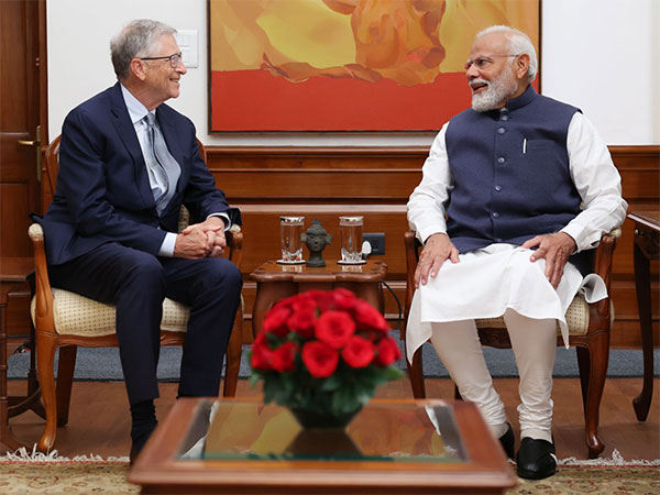 Prime Minister Narendra Modi with philanthropist Bill Gates (Photo/X@BillGates)