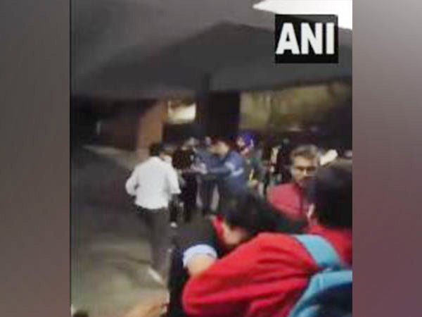 ABVP, Left-backed groups clash at JNU over poll committee selection (Photo/Visuals from Video:JNU students)