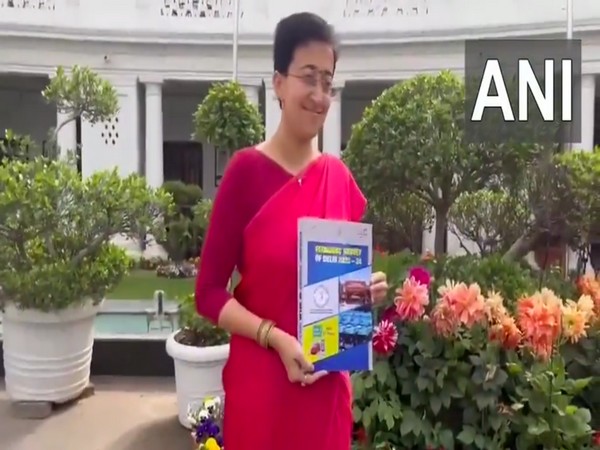 Delhi Finance Minister Atishi tabled the state's Economic Survey (Photo/ANI)
