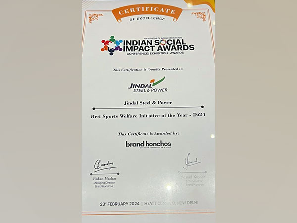 JSP receives Social Impact Award 2024 for Sports Welfare Initiatives