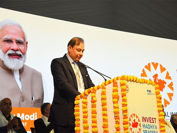 Pranav Adani speaking at Regional Industry Conclave in Ujjain (Photo/ANI)