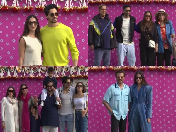 Sidharth, Kiara, Varun with family, Saif-Kareena with family, Anil Kapoor, Sonam Kapoor (Image source: ANI Photos)