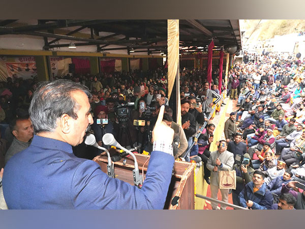 Himachal Pradesh Chief Minister Sukhvinder Singh Sukhu in Kasauli (Photo/ANI)