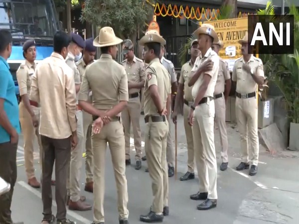 Visuals from outside Rameshwaram Cafe, Bengaluru. (Photo/ANI)