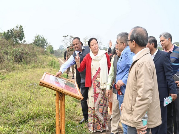 Indian envoy Vishal Sharma at the site of Charaideo Moidams in Assam (Photo: X @VishalVSharma7)