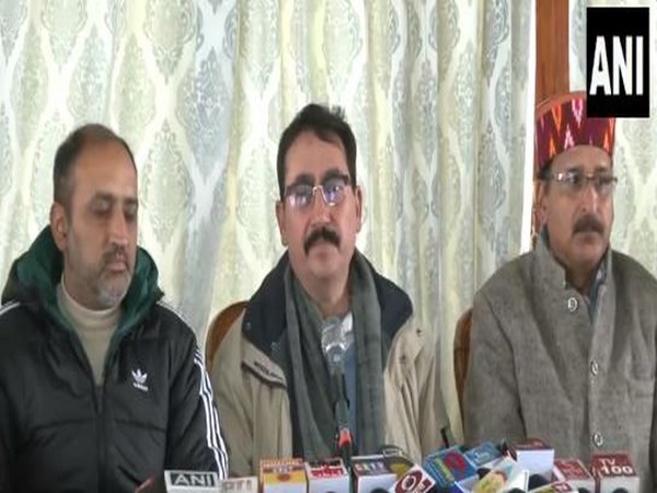 BJP MLA Vipin Singh Parmar addresing the media (Photo/ANI)