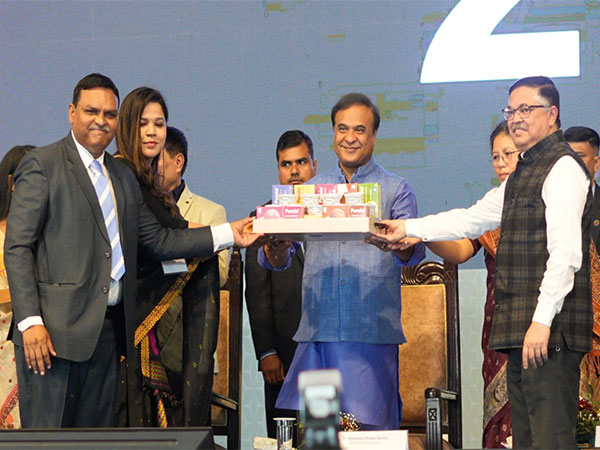 Assam Chief Minister Dr Himanta Biswa Sarma unveiled the expanded dairy plant of Purabi Dairy in Panjabari. (Photo/ANI)