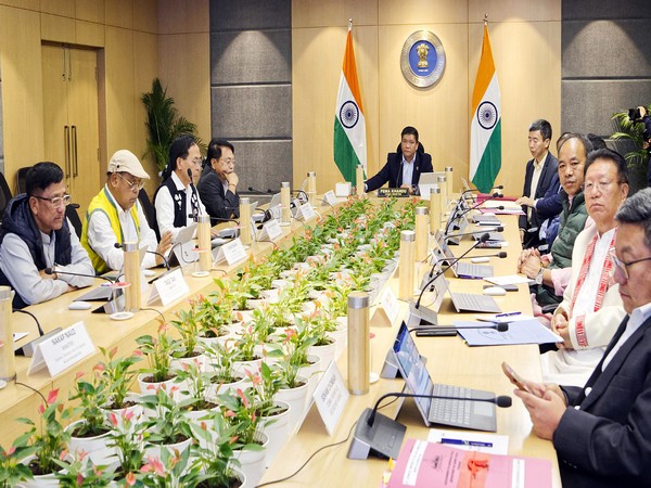 Arunachal Pradesh Chief Minister Pema Khandu chaired the State Cabinet Meeting (Photo/ANI)