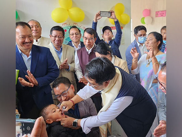Dr. Sapam Ranjan Singh launches the Intensified Pulse Polio Immunisation (Photo/@rsapam)