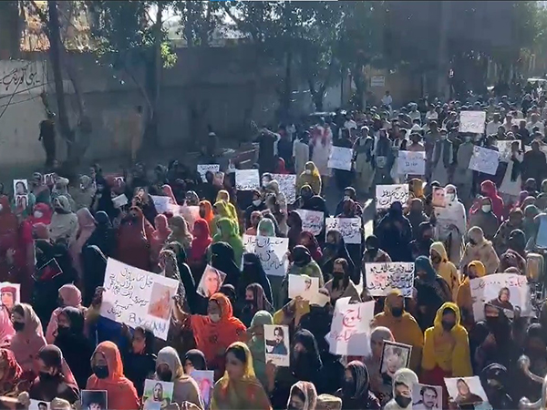 Baloch Yakjehti Committee organises massive rally (Photo/X @SammiBaluch
