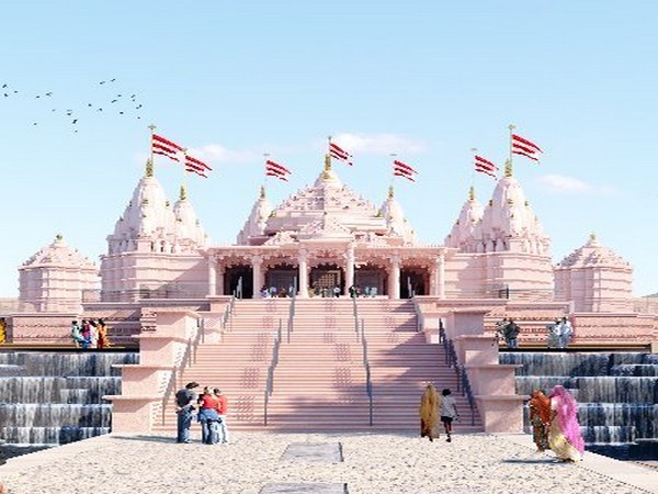 BAPS Hindu Temple in Abu Dhabi (Photo/X @AbuDhabiMandir)