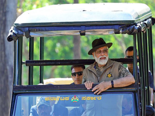 Prime Minister Narendra Modi during visit to Bandipur and Mudumalai Tiger Reserve. (File Photo/ANI)