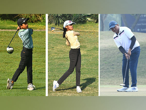 Indian golfers at Divjot Gupta, Kriti Parekh and Arshvant Srivastava for USKG Malaysian Championships (Image: USKG)