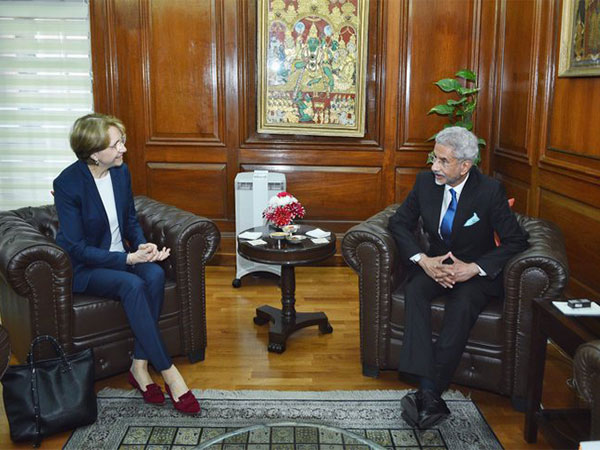 Secretary-General of the French Ministry for Europe and Foreign Affairs Anne-Marie Descotes, External Affairs Minister S Jaishankar (Image Credit: X/@DrSJaishankar)