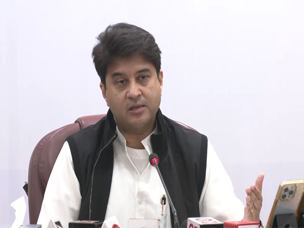 nion Minister of Civil Aviation & Steel, Jyotiraditya M. Scindia (Photo/ANI)