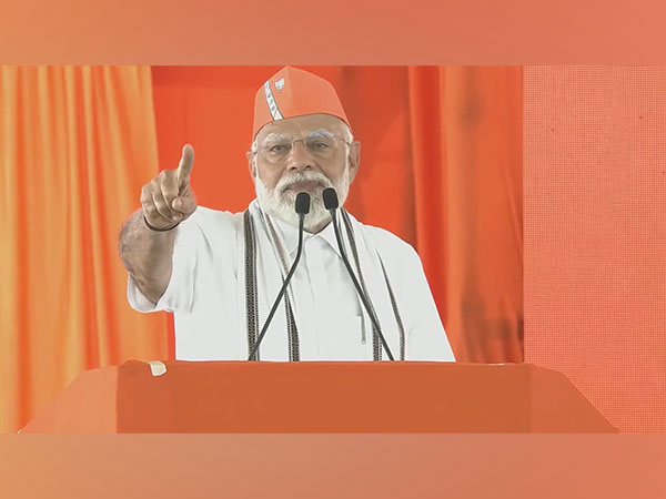 Prime Minister Narendra Modi in Adilabad, Telangana. (Photo/ANI)