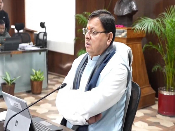 Uttarakhand Chief Minister Pushkar Singh Dhami in cabinet meeting (Photo/ANI)