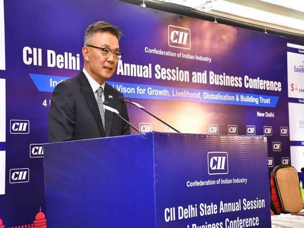 South Korean Ambassador to India, Chang Jae-bok at CII Delhi State Annual Session and Business Conference in New Delhi (Photo credits: X/@RokEmbIndia)