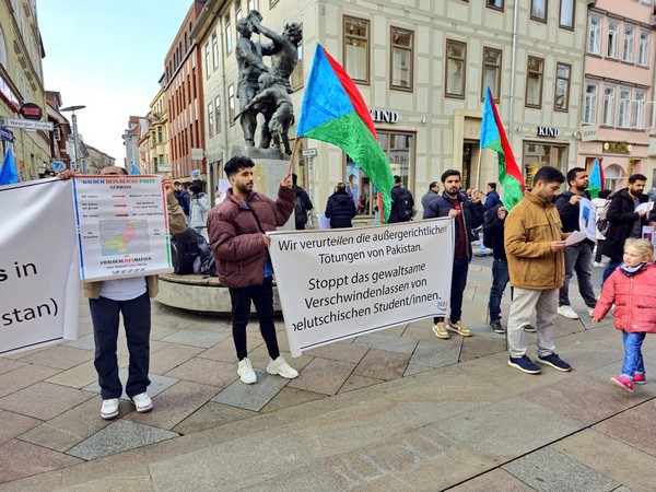 Visuals from Baloch protests in Germany (Photo: X @BRP_Germany)