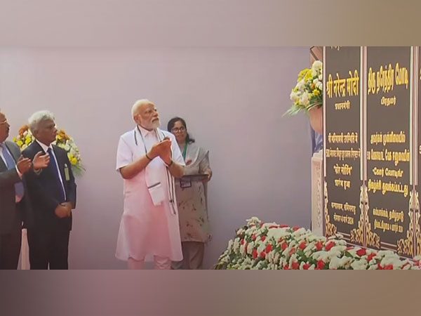 Prime Minister Narendra Modi at Kalpakkam in Tamil Nadu on Monday. (Photo: PMO India YouTube)