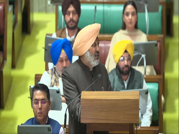 Punjab Finance Minister Harpaal Singh Cheema presenting the budget (Photo-AAP Punjab/FB)