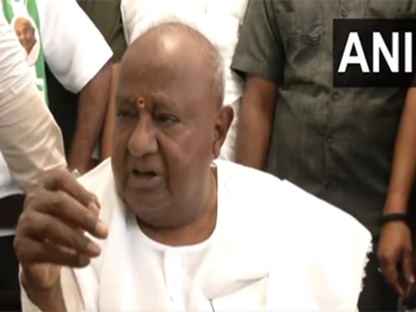 JD(S) chief HD Deve Gowda. (Photo/ANI)